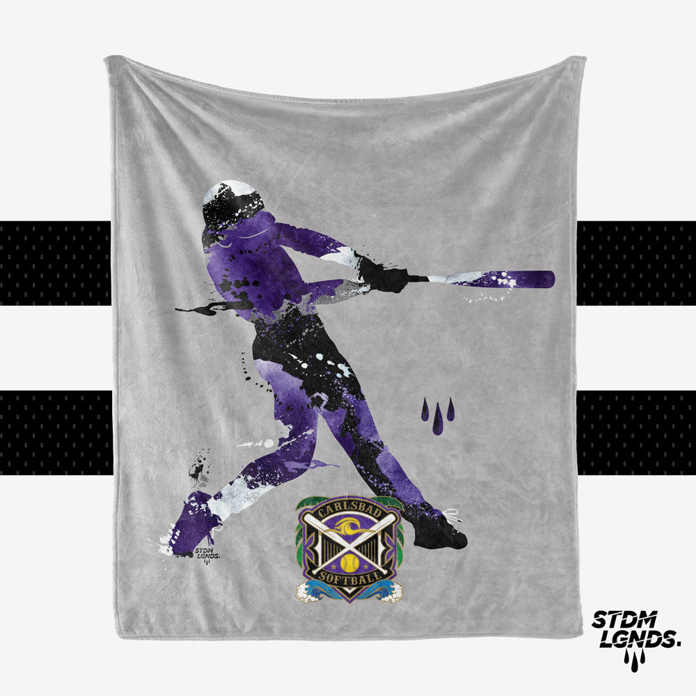 Carlsbad New Purple Batter  - Personalization Blanket