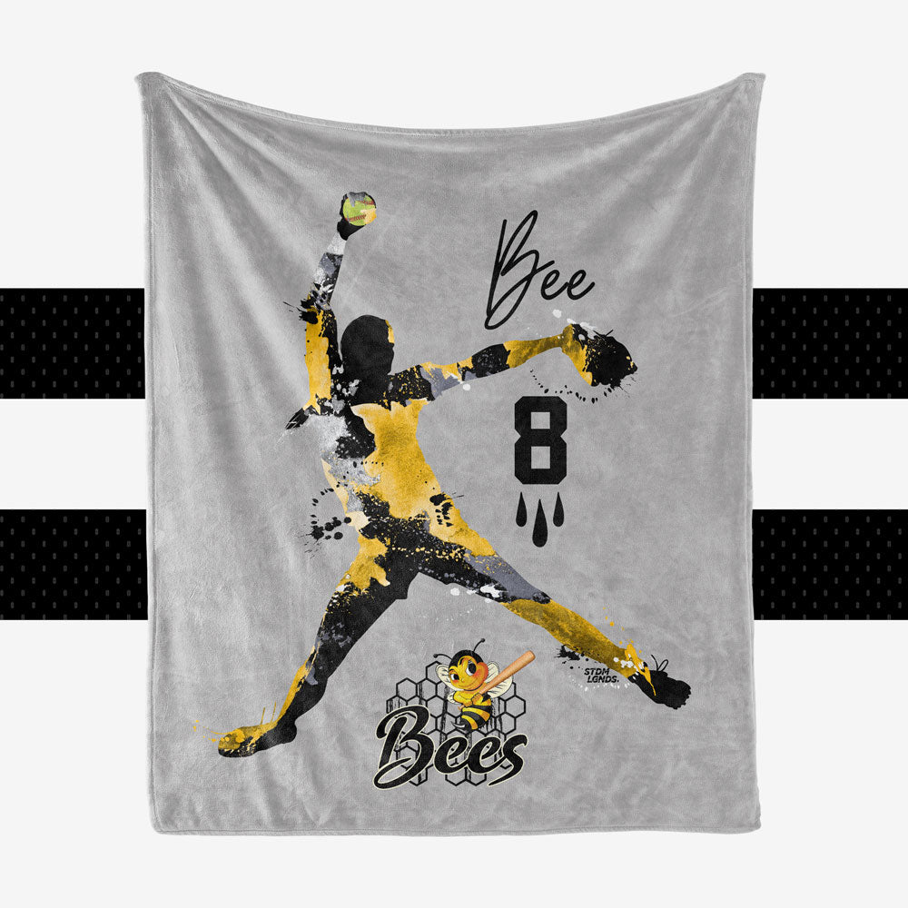 Bees Pitcher Las Vegas - Personalization Blanket